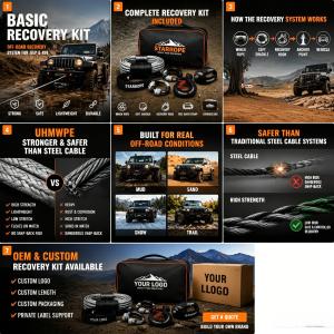 Basic Off-Road Recovery Kit for 4x4, Jeep & SUV